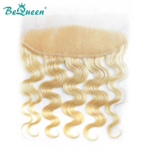 BeQueen Lace Frontal Sheer 13x4 Body Wave 100% Virgin Hair Blonde Color #613 