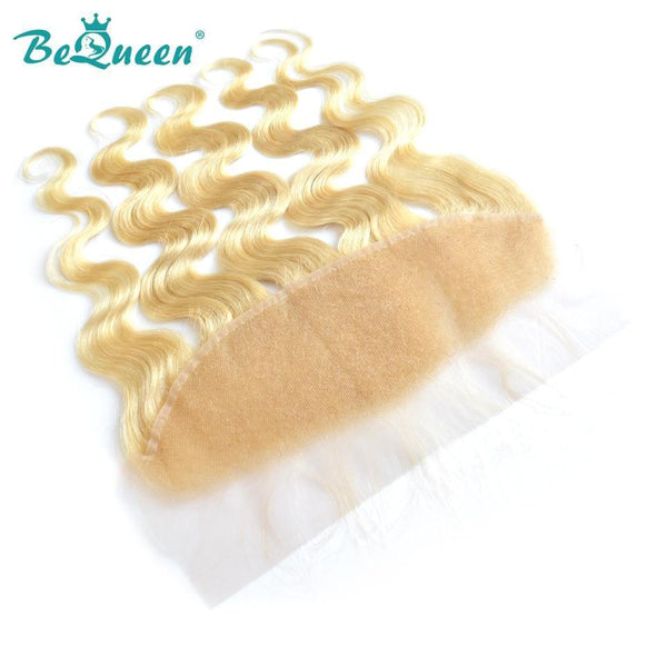 BeQueen Lace Frontal Sheer 13x4 Body Wave 100% Virgin Hair Blonde Color #613 