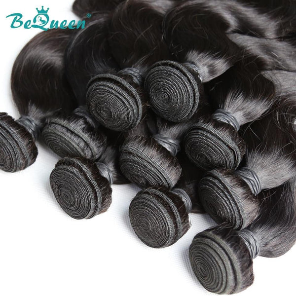 BeQueen Dix pièces de Tissage Body Wave 100% Cheveux humains. Cheveux vierges de type 8A Vente en Gros