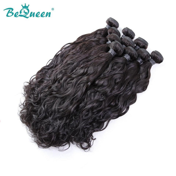 BeQueen Dix pièces de Tissage Water Wave 100% Cheveux humains. Cheveux vierges de type 8A Vente en Gros