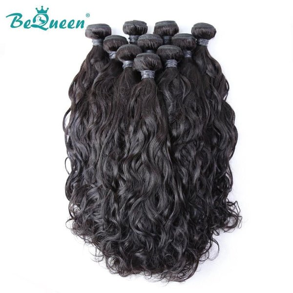BeQueen Dix pièces de Tissage Water Wave 100% Cheveux humains. Cheveux vierges de type 8A Vente en Gros
