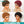 Bequeen Perruque afro Combo NO.263