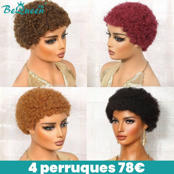Bequeen Perruque afro Combo NO.263