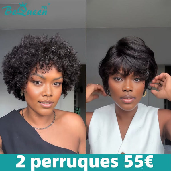 BEQUEEN 2 PERRUQUES COMBO NO.465