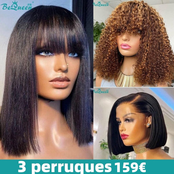 BEQUEEN 3 PEINAS POSTICOS COMBO NÚMERO 133