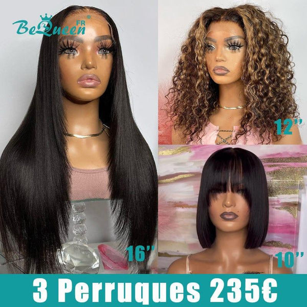 BEQUEEN 3 Perruques Combo No.144
