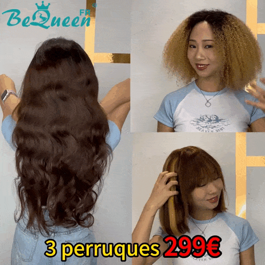 BeQueen 3 perruques combo NO.236 En France