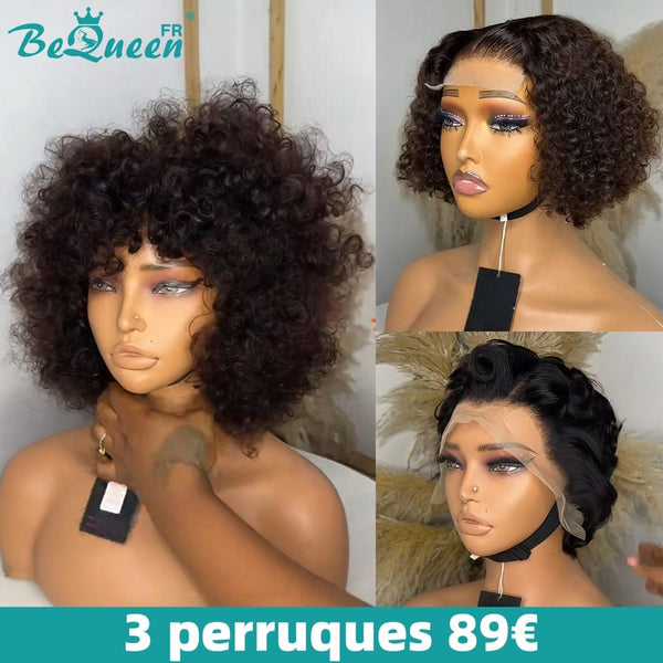 BEQUEEN 3 PERRUQUES COMBO NO.444