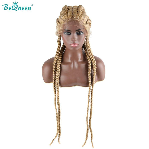 BeQueen Wig in 4 braids 100% synthetic fiber Natural scalp CRAZY low price