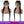 BeQueen €399=4 Wigs Wig in 4 Long Braids 30inches Black