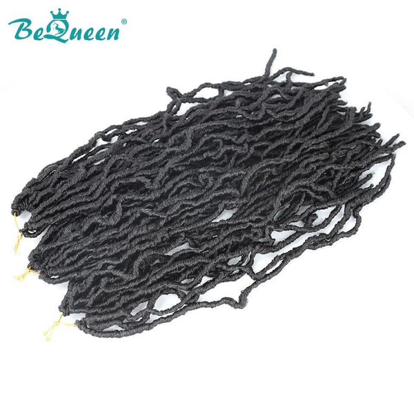 Bequeen Goddess Faux Locs in Color Packs 100% Synthetic Fiber Goddess Pattern 