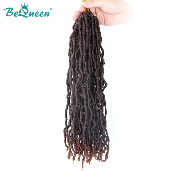 Bequeen Goddess Faux Locs in Color Packs 100% Synthetic Fiber Goddess Pattern 