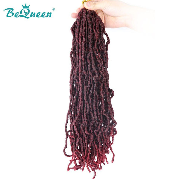 Bequeen Goddess Faux Locs in Color Packs 100% Synthetic Fiber Goddess Pattern 