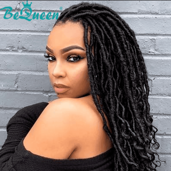 Bequeen Goddess Faux Locs in Color Packs 100% Synthetic Fiber Goddess Pattern 