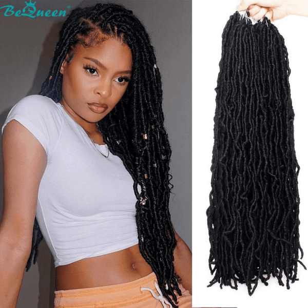 Bequeen Goddess Faux Locs in Color Packs 100% Synthetic Fiber Goddess Pattern 