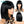 BeQueen Perruque Bob Colorés Coupe Chinoise Lisse avec Frange 100% fibre synthétique à la machine