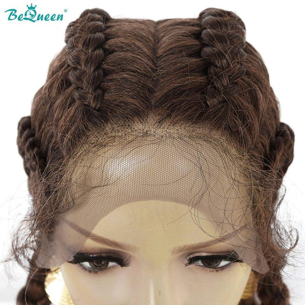 BeQueen Wig in 4 braids 100% synthetic fiber Natural scalp CRAZY low price