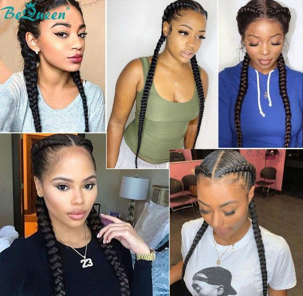 BeQueen Wig in 2 Strands 100% Synthetic Fiber Natural Scalp CRAZY Low Price