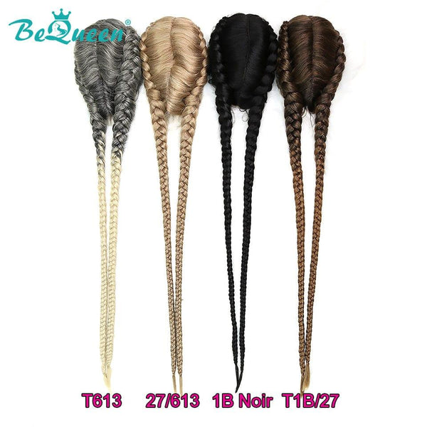BeQueen Wig in 2 Strands 100% Synthetic Fiber Natural Scalp CRAZY Low Price