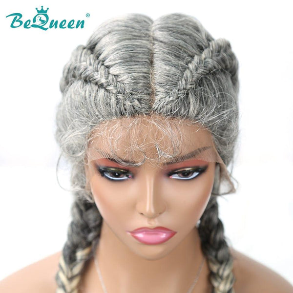 BeQueen Wig in 2 Strands 100% Synthetic Fiber Natural Scalp CRAZY Low Price
