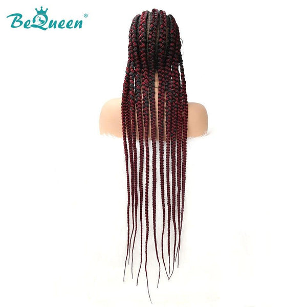 
BeQueen Peluca en Rizos de Encaje Pelo Largo Ghana 100% fibra sintética Cabello Largo 30 pulgadas Cuero cabelludo natural