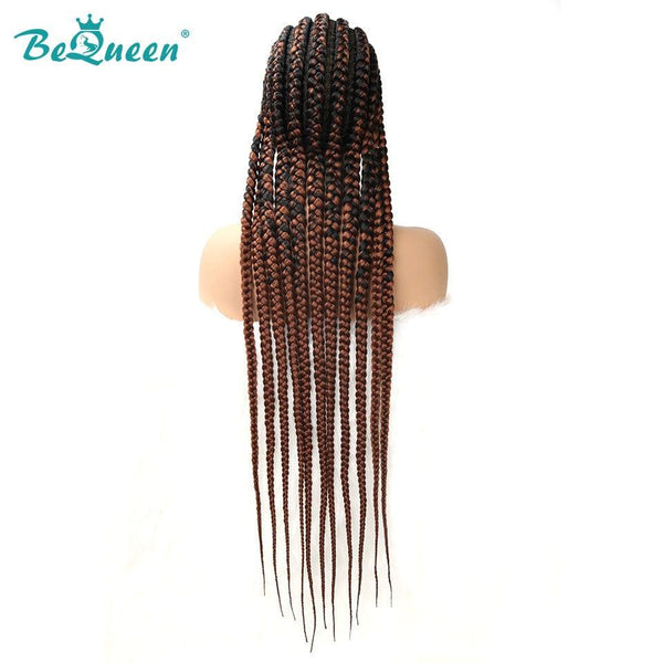 
BeQueen Peluca en Rizos de Encaje Pelo Largo Ghana 100% fibra sintética Cabello Largo 30 pulgadas Cuero cabelludo natural