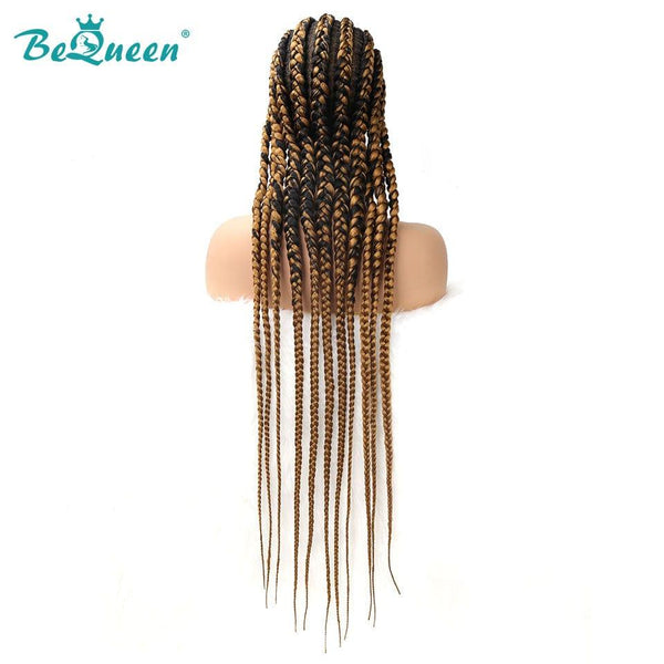 
BeQueen Peluca en Rizos de Encaje Pelo Largo Ghana 100% fibra sintética Cabello Largo 30 pulgadas Cuero cabelludo natural
