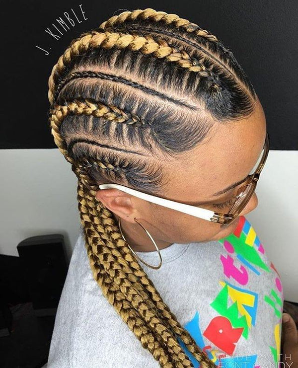 BeQueen Full lace braids wig Ghana braids 100% synthetic fiber Natural scalp CRAZY low price