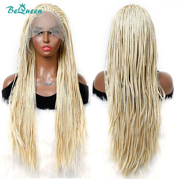 BeQueen Perruque en Nattes Pleine 100% fibre synthétique Cheveux Longs 26pouces Cuir chevelu naturel