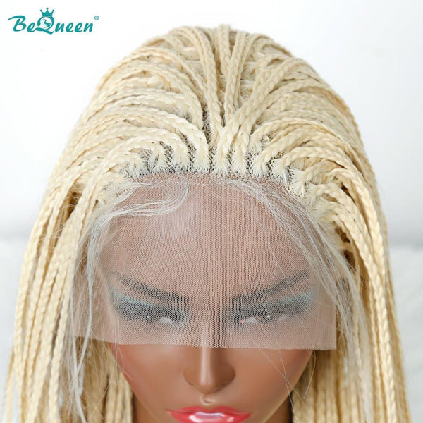 BeQueen Perruque en Nattes Pleine 100% fibre synthétique Cheveux Longs 26pouces Cuir chevelu naturel