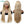 BeQueen Perruque en Nattes Pleine 100% fibre synthétique Cheveux Longs 26pouces Cuir chevelu naturel