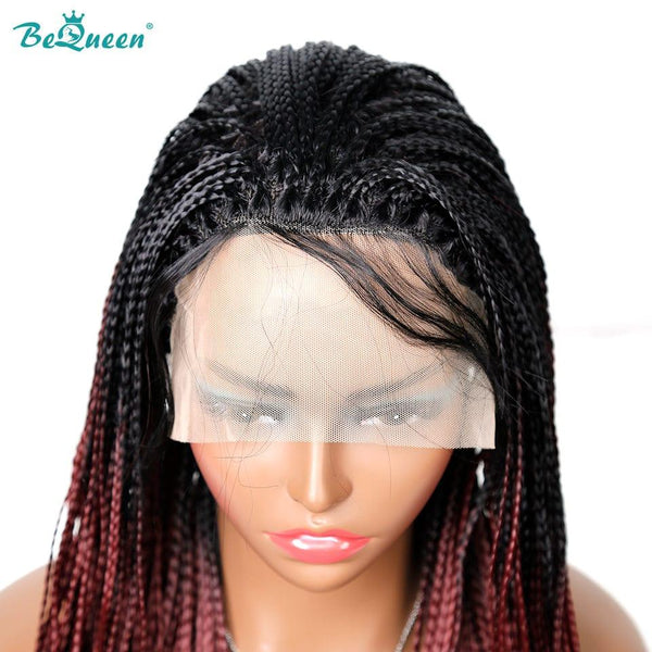 BeQueen Perruque en Nattes Pleine 100% fibre synthétique Cheveux Longs 26pouces Cuir chevelu naturel