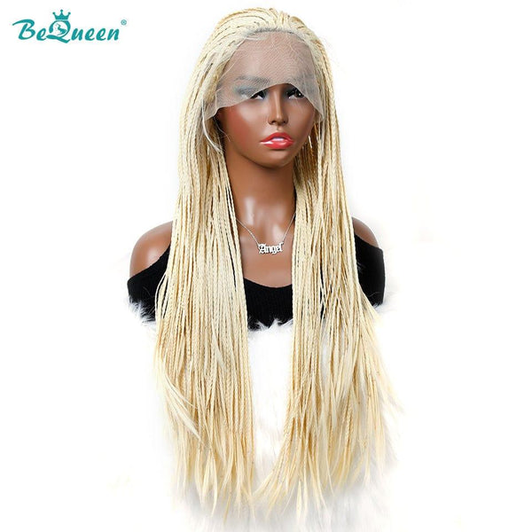 BeQueen Perruque en Nattes Pleine 100% fibre synthétique Cheveux Longs 26pouces Cuir chevelu naturel