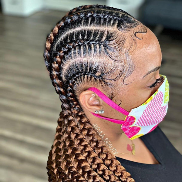 
BeQueen Peluca en Rizos de Encaje Pelo Largo Ghana 100% fibra sintética Cabello Largo 30 pulgadas Cuero cabelludo natural