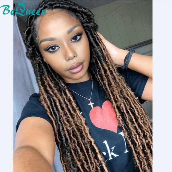 Bequeen Butterfly Faux Locs, 3/6 Farbpackungen, 100 % Kunstfaser, Schmetterlingsmodell 