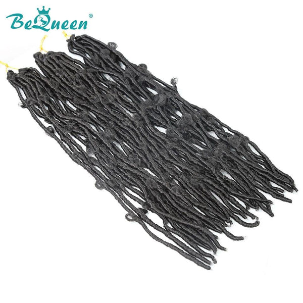 Bequeen Butterfly Faux Locs 3/6 Color Packs 100% Synthetic Fiber Butterfly Pattern 