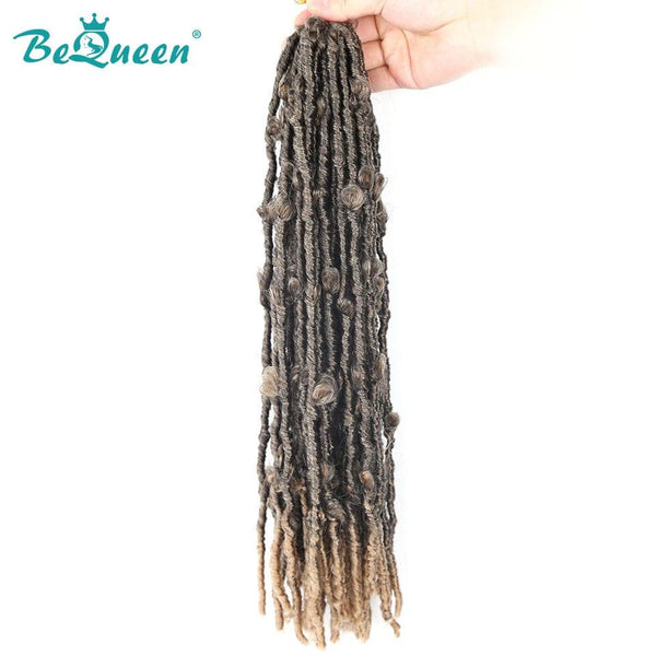 Bequeen Butterfly Faux Locs 3/6 Color Packs 100% Synthetic Fiber Butterfly Pattern 