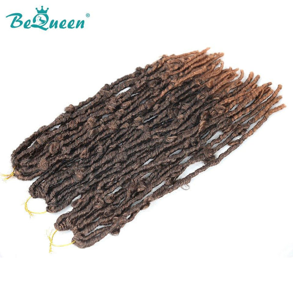 Bequeen Butterfly Faux Locs 3/6 Color Packs 100% Synthetic Fiber Butterfly Pattern 