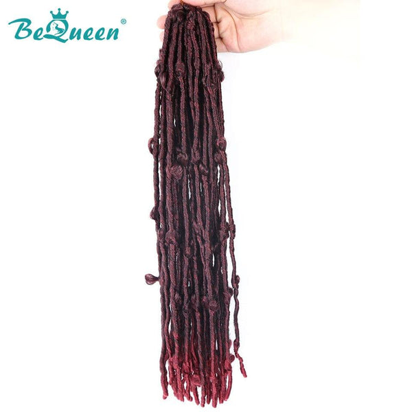 Bequeen Butterfly Faux Locs 3/6 Color Packs 100% Synthetic Fiber Butterfly Pattern 
