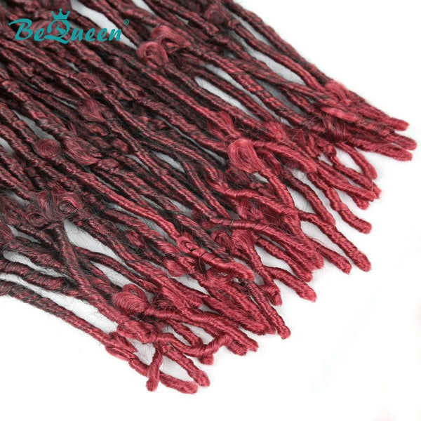 Bequeen Butterfly Faux Locs 3/6 Color Packs 100% Synthetic Fiber Butterfly Pattern 