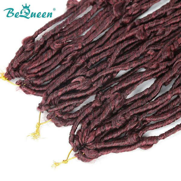 Bequeen Butterfly Faux Locs 3/6 Color Packs 100% Synthetic Fiber Butterfly Pattern 
