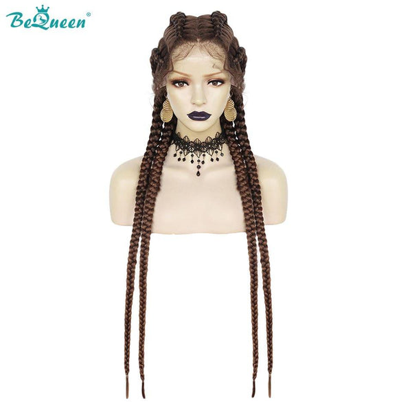 BeQueen Wig in 4 braids 100% synthetic fiber Natural scalp CRAZY low price