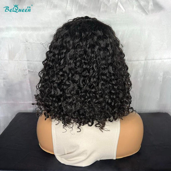 BeQueen "Demi" Peruca Personalizada Bob Onda Profunda Pronta a Usar Sem Cola 4X4 Cabelo Cru 200% Densidade em França
