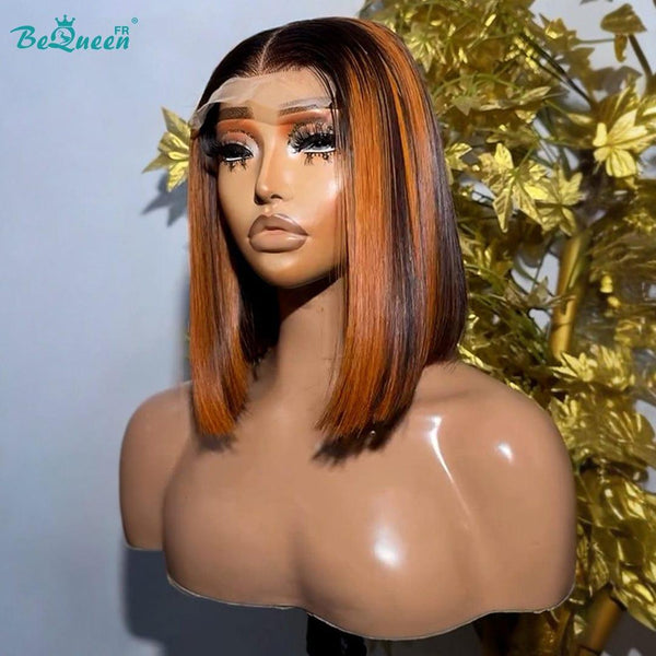 BeQueen "Heloise" Perruque Bob Lisse avec Lace Closure 4x4