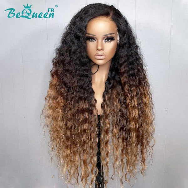 BeQueen 399€ = 4 Perucas "Jessie" Peruca Longa Onda Profunda Sem Cola Lace 4X4