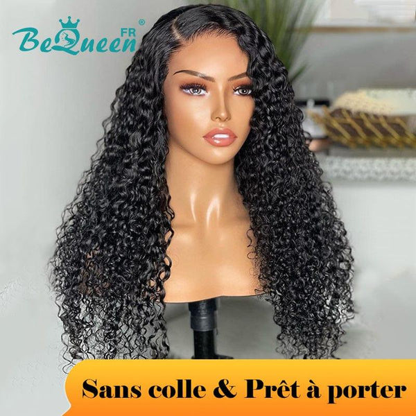 BeQueen "Alice" Perruque Customisée Longue Curly Wave Prêt à porter Sans Colle 4X4