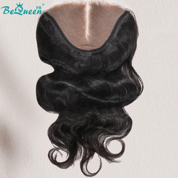BeQueen "Dania" Perruque Customisée Longue naturelle avec fermeture en dentelle remplaçable 7x5 en option