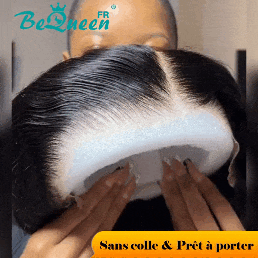 BeQueen "Demi" Perruque Customisée Bob Deep wave Pré-max: Pré-épilés+Prêt à porter Sans Colle+Pré-blanchiment 13X4 Raw Hair 200% Densité