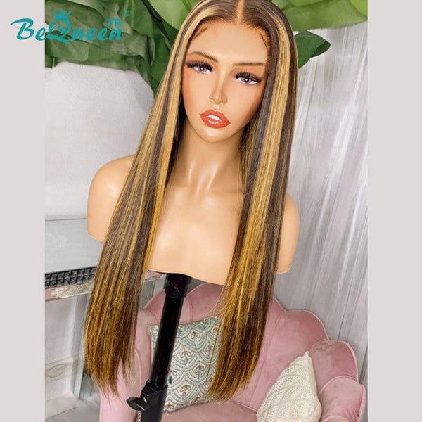 BeQueen "Eva" Perruque Customisée Longue Lisse Prêt à porter Sans Colle 13X6 Raw Hair 200% Densité
