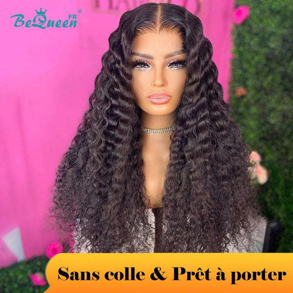 BeQueen "Jessie" Perruque Customisée Longue Deep Wave Prêt à porter Sans Colle 4X4